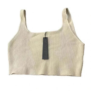 House Of Harlow Ribbed Cropped Tank XL